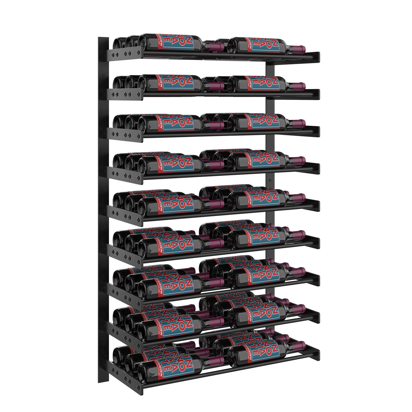 Evolution Wine Wall 45 2C Wall Mounted Metal Wine Rack Wine Cave