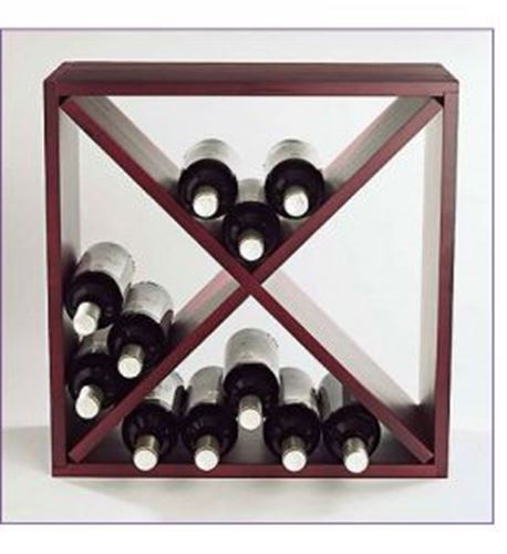 Picture of Mahogany Cube wine racks (stackable series)