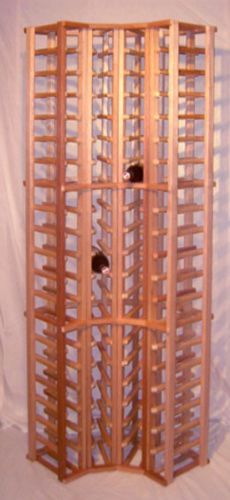 Picture of Mahogany  4 column corner wine rack (stackable series)