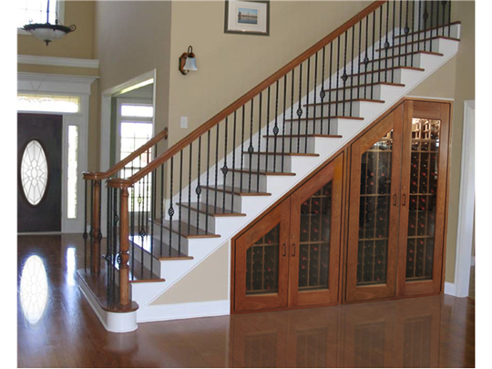 Wine Cave Under Stairs Wine Cabinets