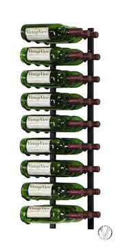 Show details for 27 Bottle, W Series 3′ Wall Mounted Metal Wine Rack Picture of 27 Bottle, W Series 3′ Wall Mounted Metal Wine Rack