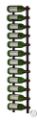 Picture of 12 Bottles, W Series 4′ Wall Mounted Metal Wine Rack