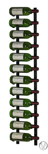 Picture of 12 Bottles, W Series 4′ Wall Mounted Metal Wine Rack