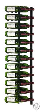 Show details for 36 Bottle, W Series 4′ Wall Mounted Metal Wine Rack Picture of 36 Bottle, W Series 4′ Wall Mounted Metal Wine Rack