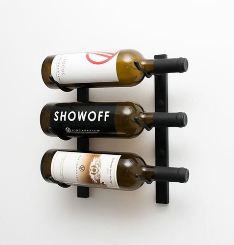 Picture of 3 - Bottle, W Series 1′ Wall Mounted Metal Wine Rack