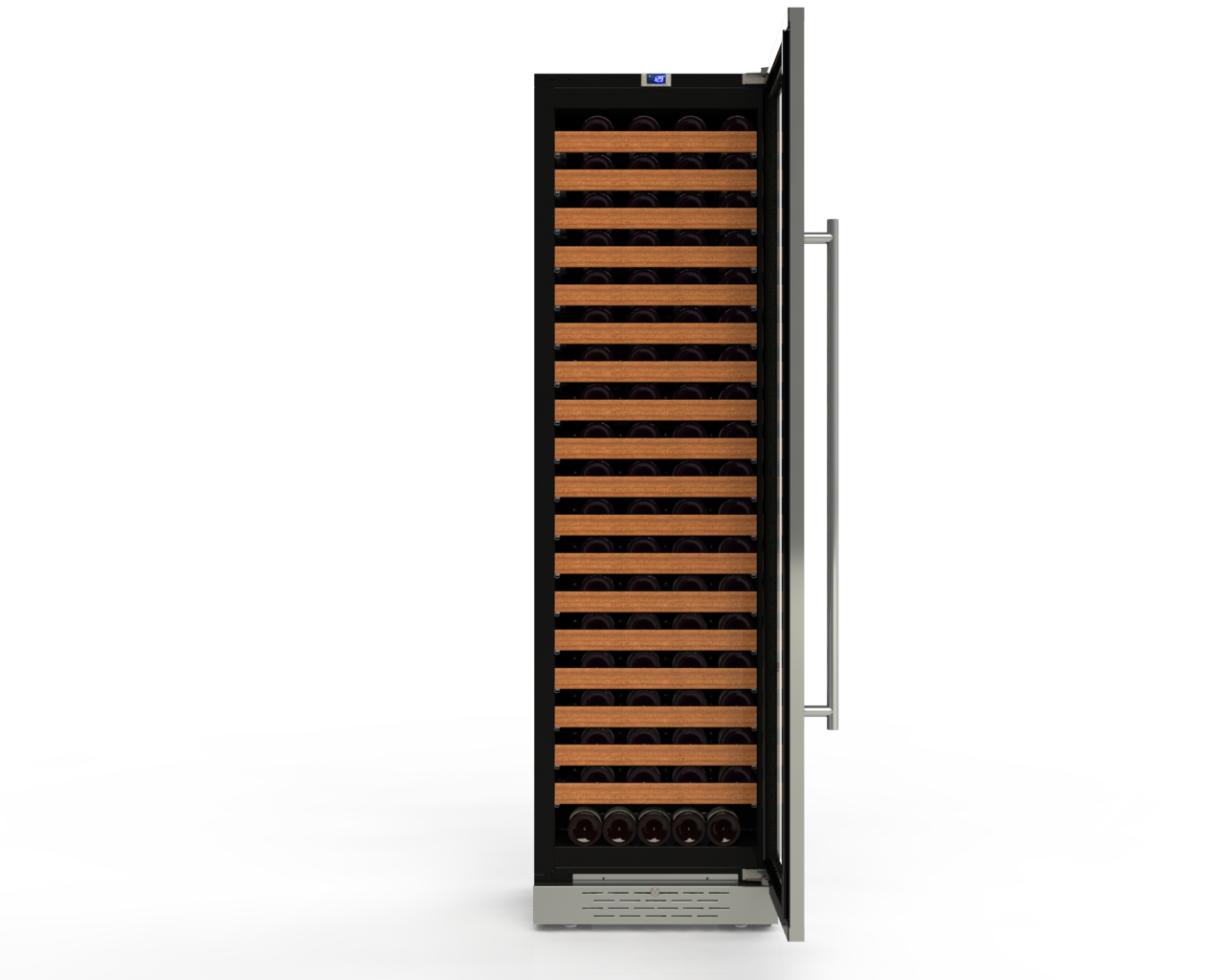 Cavavin, Majestika 151 BOTTLES, GLASS DOOR WITH STAINLESS STEEL FRAME