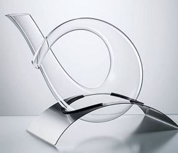 Show details for 773.15, Eisch Twister Decanter with Stainless Steel Base Picture of 773.15, Eisch Twister Decanter with Stainless Steel Base