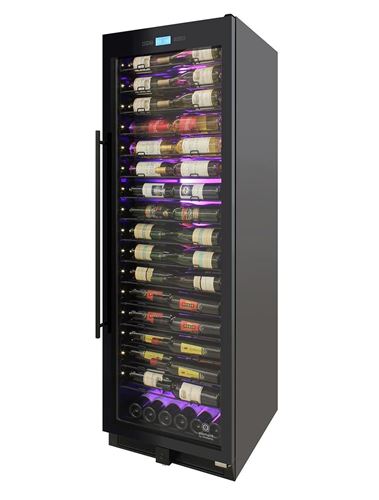 Picture of 141-Bottle Single-Zone Backlit Panel Wine Cooler (Black)