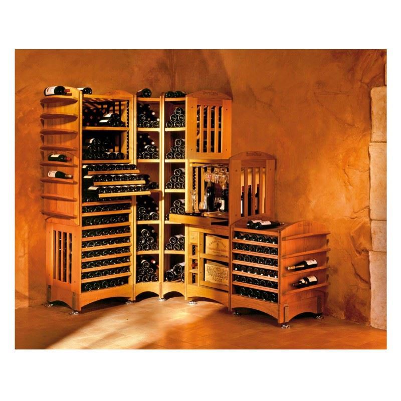 Modulotheque Wine Cellar modular storage concept in solid oak Wine Cave