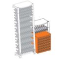 Picture of Modulosteel OMS1- Case with 6 x Sliding Shelves- 72 Bottles