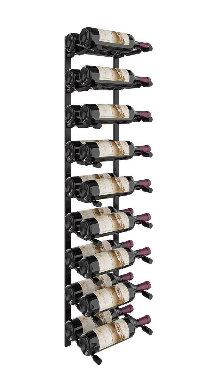 Vino Pins Flex Wall Mounted Metal Wine Rack system Wine Cave