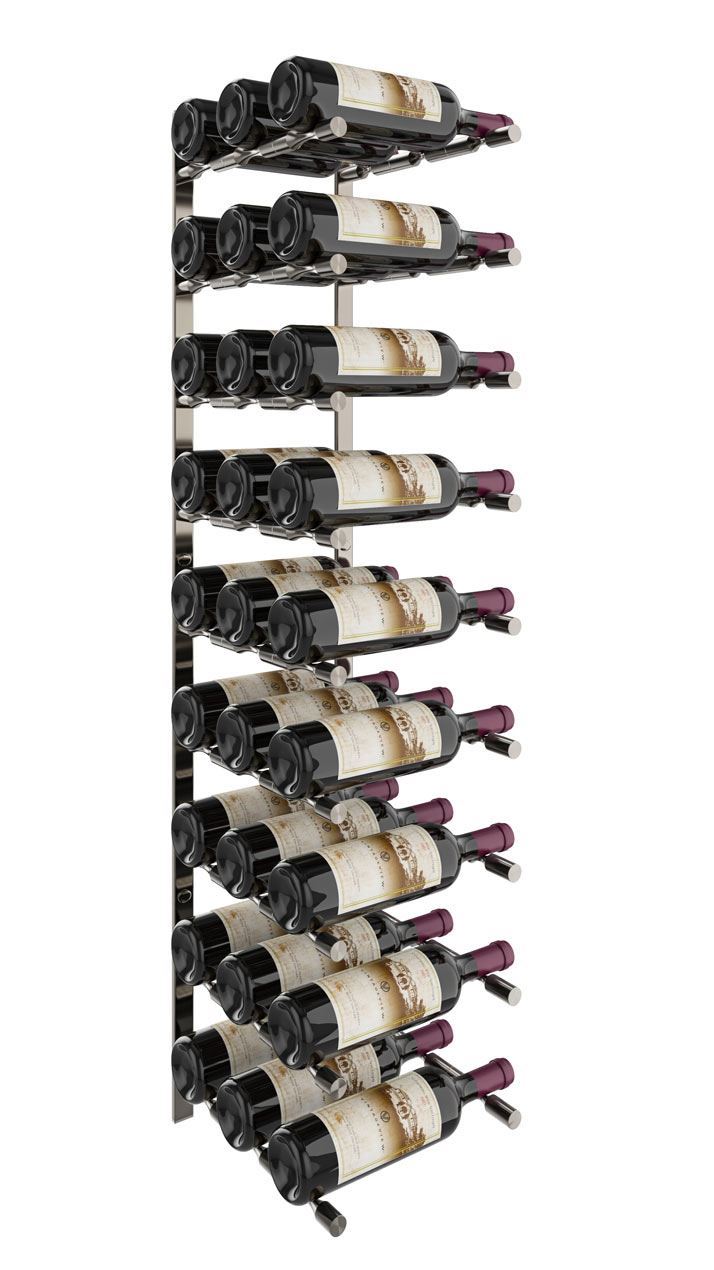Vino Pins Flex Wall Mounted Metal Wine Rack system Wine Cave