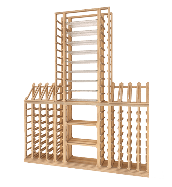 Premium, 172Bottle Wooden Wine Rack Wine Cave