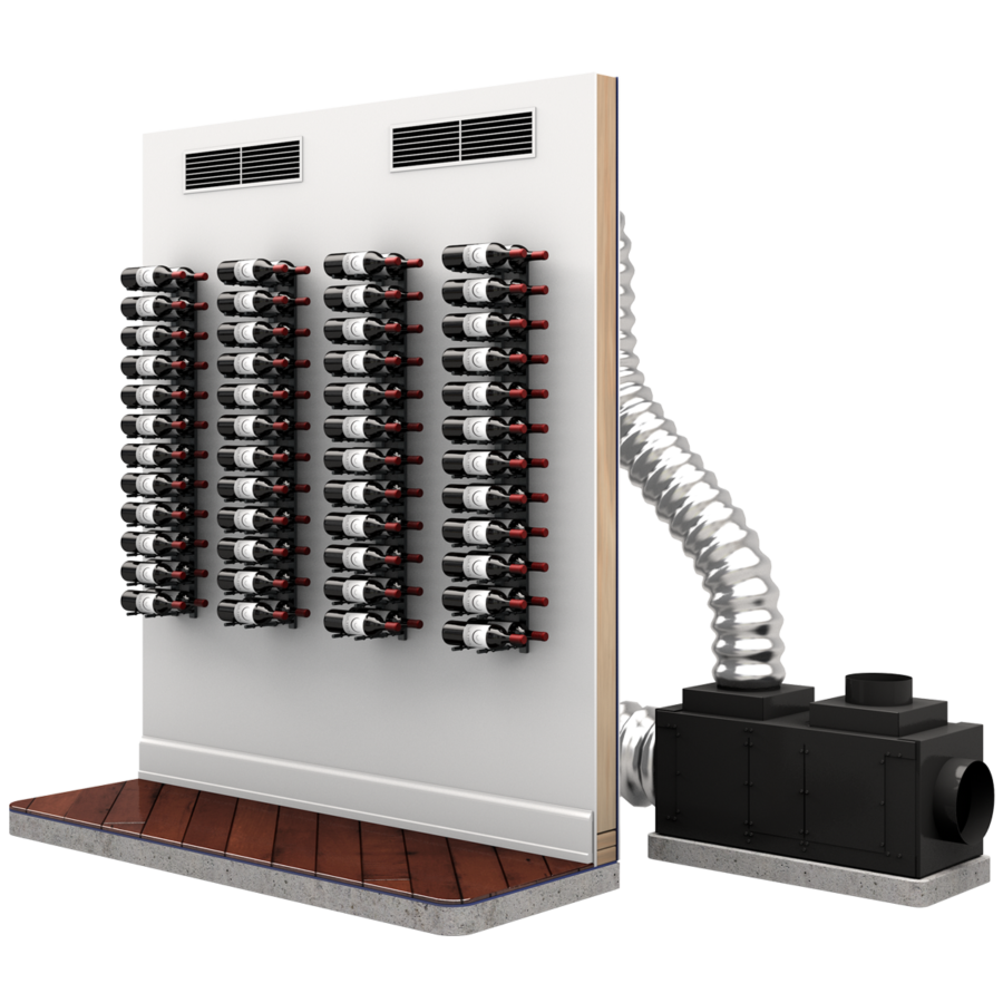 WhisperKOOL Fully Ducted Phantom 8000 SelfContained Wine Cellar Cooling Unit Wine Cave