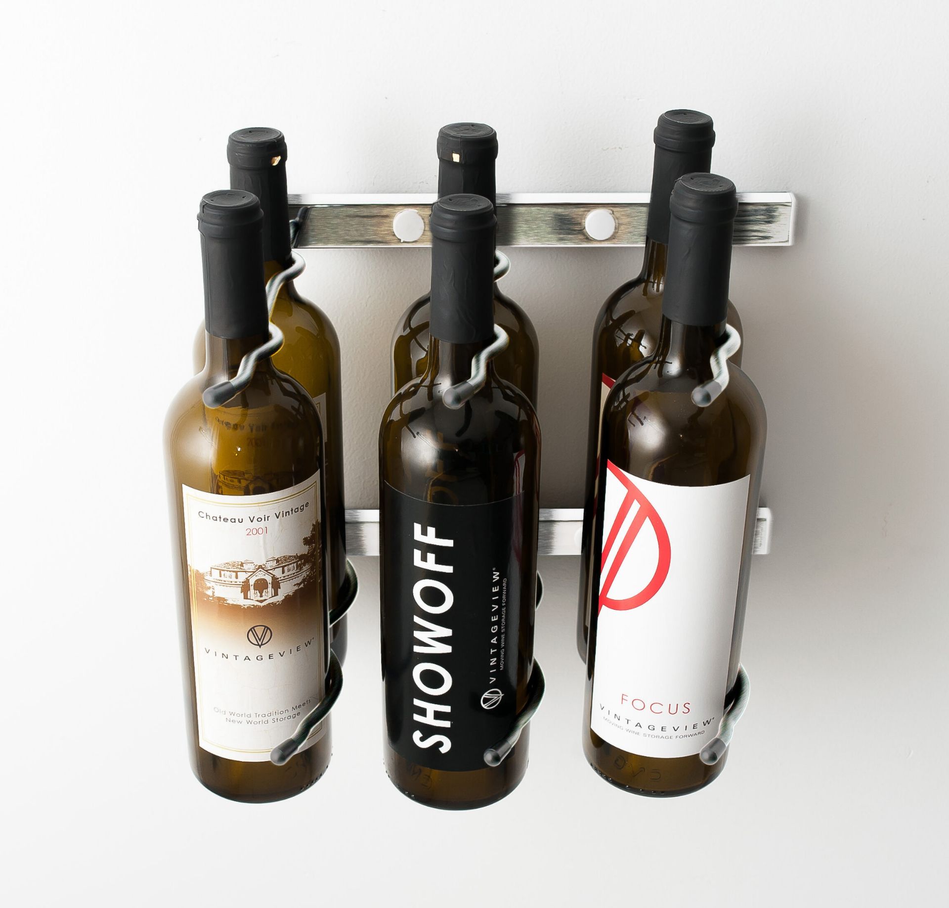 6 Bottle Wall Mounted Wine Rack Wine Cave