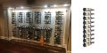 Picture of 12 Bottles, W Series 4′ Wall Mounted Metal Wine Rack