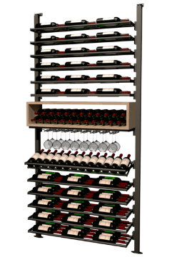 Show details for WEBKIT 12 - 119 Bottles, Modular metal wine rack- Frontenac  Picture of WEBKIT 12 - 119 Bottles, Modular metal wine rack- Frontenac
