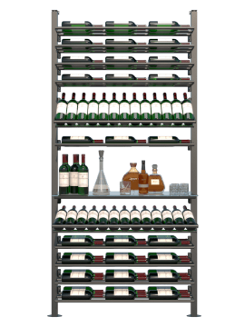 Show details for WEBKIT 13 - 116 Bottles, Modular metal wine rack- Frontenac  Picture of WEBKIT 13 - 116 Bottles, Modular metal wine rack- Frontenac