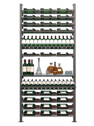 Picture of WEBKIT 13 - 116 Bottles, Modular metal wine rack- Frontenac 