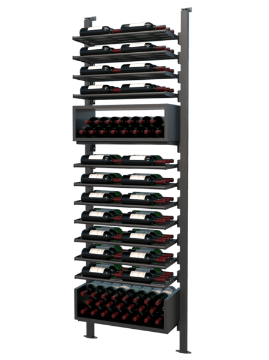 Show details for WEBKIT 14 - 105 Bottles, Modular metal wine rack- Frontenac Picture of WEBKIT 14 - 105 Bottles, Modular metal wine rack- Frontenac