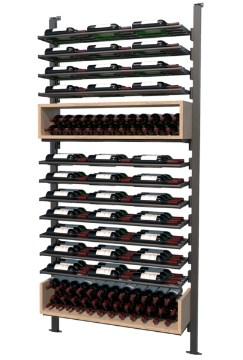 Show details for WEBKIT 14 - 160 Bottles, Modular metal wine rack- Frontenac Picture of WEBKIT 14 - 160 Bottles, Modular metal wine rack- Frontenac
