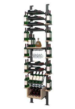 Show details for WEBKIT 15 - 66 Bottles, Modular metal wine rack- Frontenac Picture of WEBKIT 15 - 66 Bottles, Modular metal wine rack- Frontenac