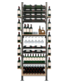 Picture of WEBKIT 15 - 112 Bottles, Modular metal wine rack- Frontenac