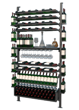 Show details for WEBKIT 15 - 159 Bottles, Modular metal wine rack- Frontenac Picture of WEBKIT 15 - 159 Bottles, Modular metal wine rack- Frontenac