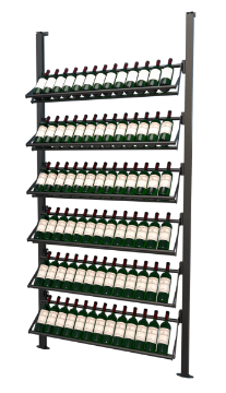 Show details for WEBKIT 5 - 78 Bottles, Modular metal wine rack- Frontenac Picture of WEBKIT 5 - 78 Bottles, Modular metal wine rack- Frontenac
