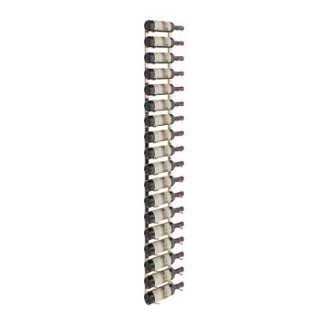 Show details for 18 Bottle, W Series 6′ Wall Mounted Metal Wine Rack Picture of 18 Bottle, W Series 6′ Wall Mounted Metal Wine Rack