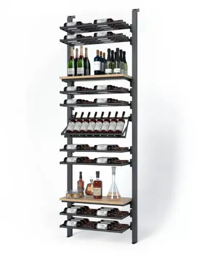 Picture of WEBKIT 11 - 104 Bottles, Modular metal wine rack- Frontenac