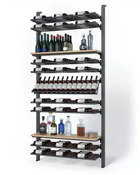 Picture of WEBKIT 11 - 157 Bottles, Modular metal wine rack- Frontenac