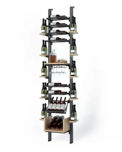 Picture of WEBKIT 15 - 66 Bottles, Modular metal wine rack- Frontenac