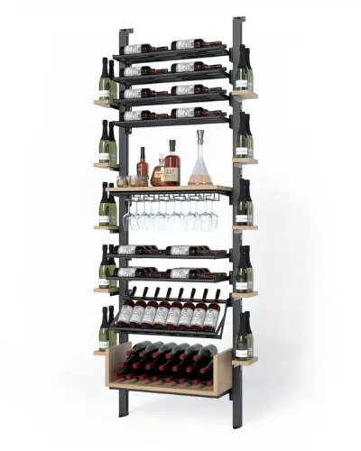 Picture of WEBKIT 15 - 112 Bottles, Modular metal wine rack- Frontenac