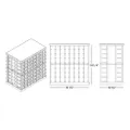 Picture of TASTING TABLE Kit rack - 128 bottles