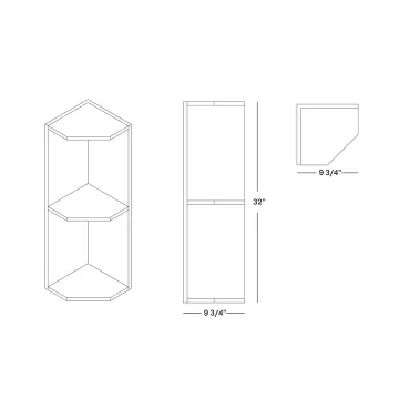 Picture of 1/4 ROUND SHELF 32 Kit rack
