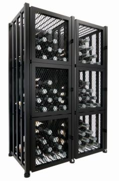Picture of Case & Crate Short Two Wide Wine Locker | 96 bottles