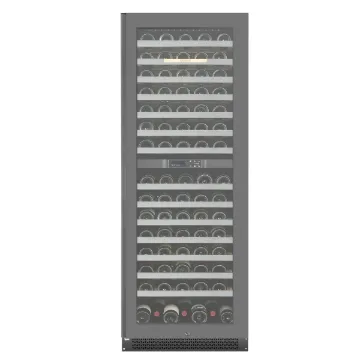 Picture of Cavavin, VINOA Full Glass Door 133-Bottle Wine Cabinet - Dual zone -  Dark Grey