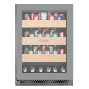 Picture of Cavavin 148 Cans-  Full Glass Door Vinoa Beverage Center - Dark Grey